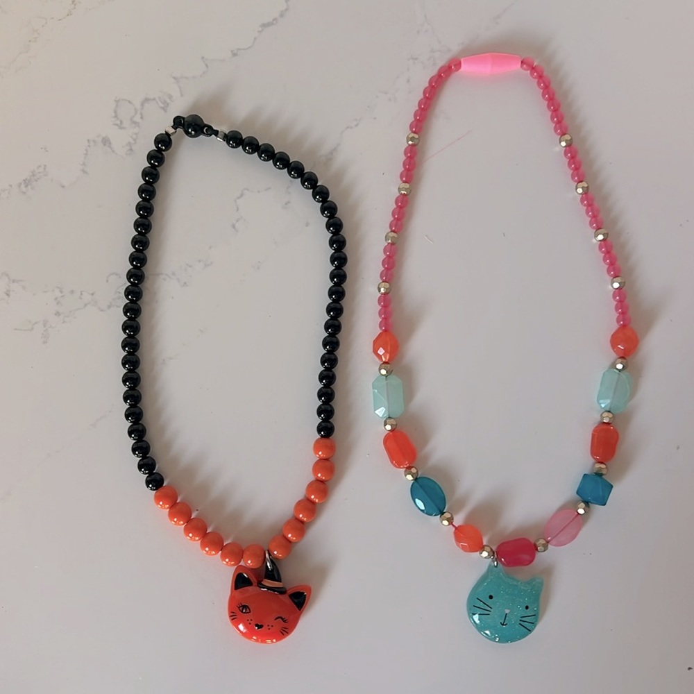 Gymboree Kitty Necklaces NWOT